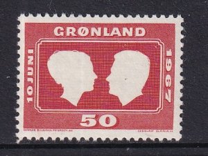 Greenland  #69  MNH  1967   Royal wedding