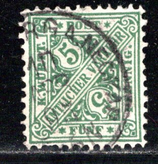 German States Wurttemberg Scott # O98, used