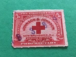 Johnson & Johnson  U. S. Private Die Proprietary vintage stamp A12083
