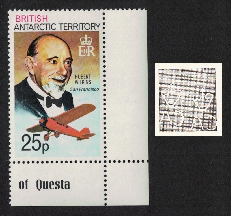 BAT Hubert Wilkins Lockheed Vega 'San Francisco' 25p Corner 1979 MNH SG#76