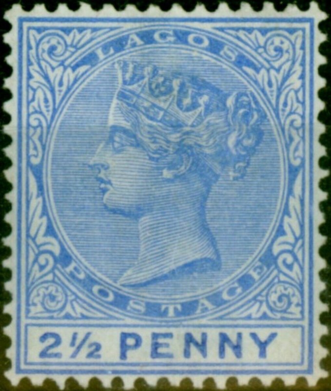 Lagos 1891 2 1/2d Ultramarine SG31 Fine & Fresh LMM 