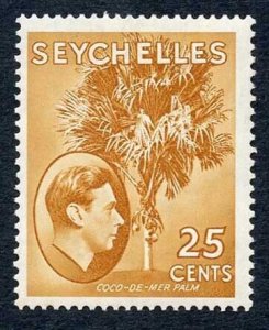 Seychelles SG141 25c Brown-ochre M/M Cat 50 Pounds