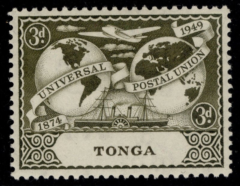 TONGA GVI SG89, 6d carmine-red, M MINT. 