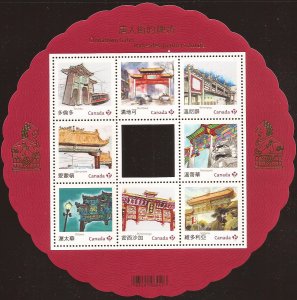 2013 Canada - Sc 2642 - MNH VF - Mini Sheet - Chinatown Gates