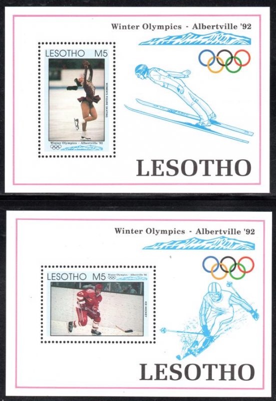 Lesotho - 1992 Olympic Games Set & MS MNH** SG 1108-1116