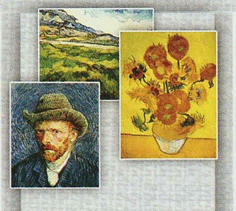 Paintings of Van Gogh Stamp The Starry Night First Steps S/S MNH #2820-2823