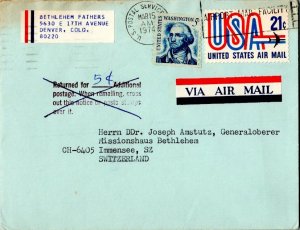 United States Prominent Americans 21c USA and Jet 1974 U.S. Postal Service, A...