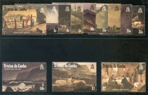 Tristan Da Cunha 1988 QEII set complete superb MNH. SG 461-472. Sc 443-454.