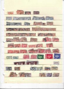 GREAT BRITAIN COLLECTION ON STOCK SHEET MINT/USED