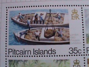 PITCAIRN ISLANDS 1988-INTERNATIONAL STAMP SHOW LONDON'88 MNH SHEET VF