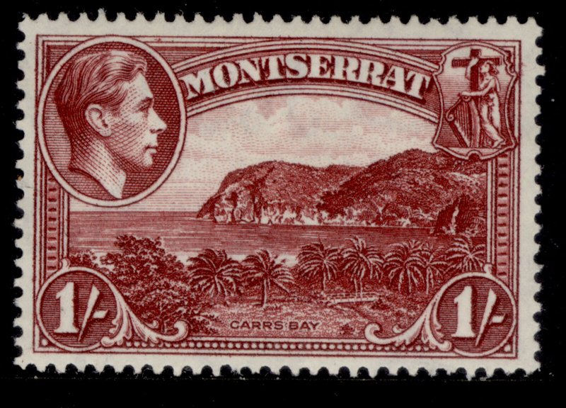 MONTSERRAT GVI SG108a, 1s lake, LH MINT. 