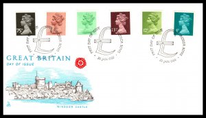 Great Britain MH42,MH78,MH85,MH96,MH100,MH161 U/A FDC