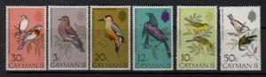 Cayman Isl Sc 322-27 NH issue of 1974 - Birds