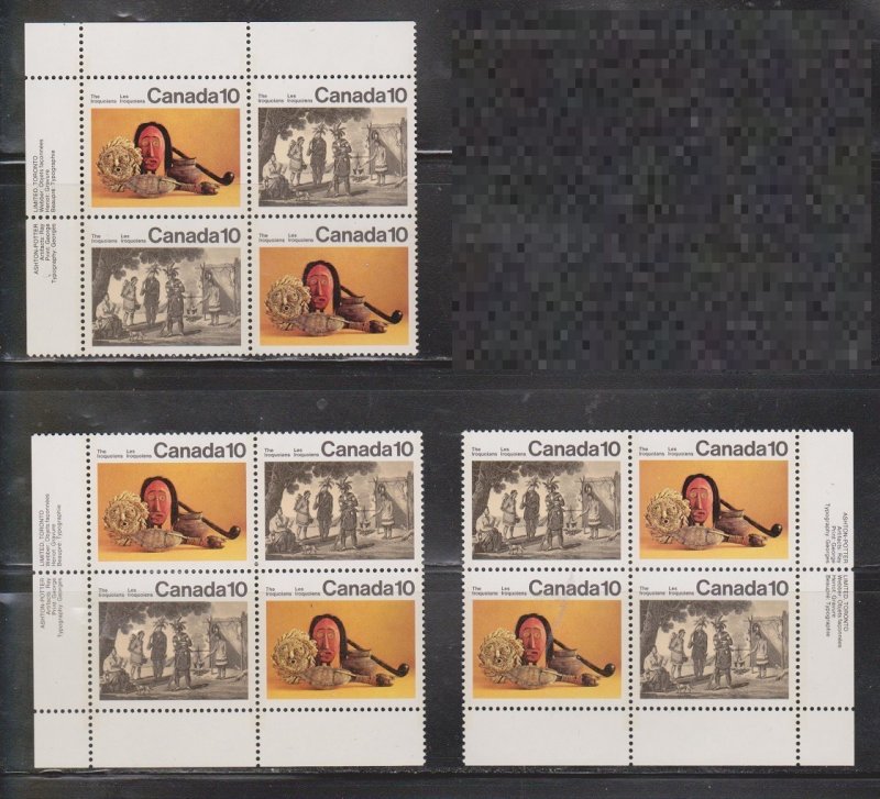 CANADA - Scott # 578-9 Mint Never Hinged Plate Block - 1 Block Only