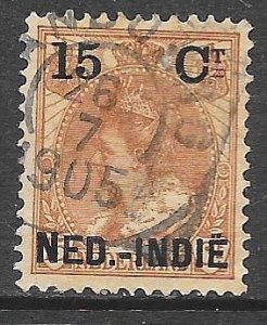 Netherlands Indies 33: 10c Queen Wilhelmina, used, F-VF