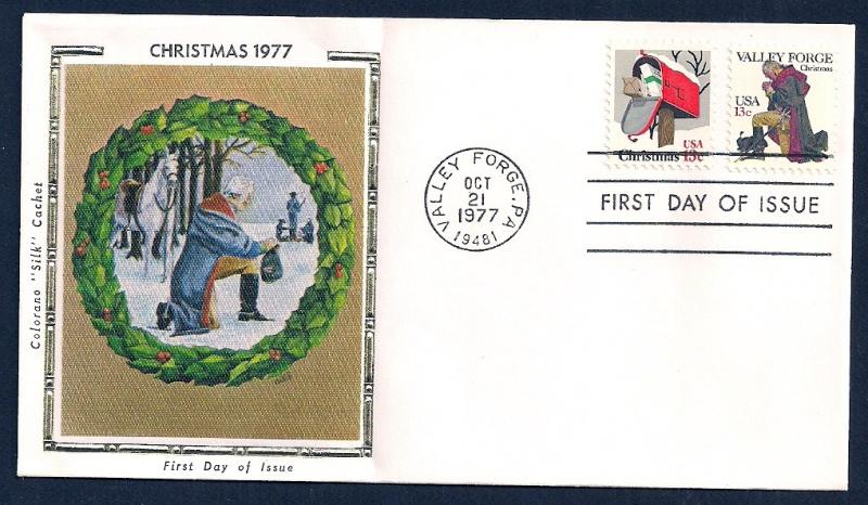 UNITED STATES FDC 13¢ Valley Forge COMBO 1977 Colorano