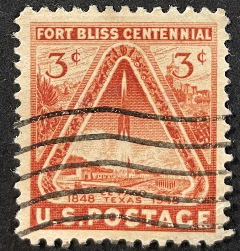 US #976 Used F/VF 3c Fort Bliss Centennial - El Paso Rocket 1948 [B27.2.3]