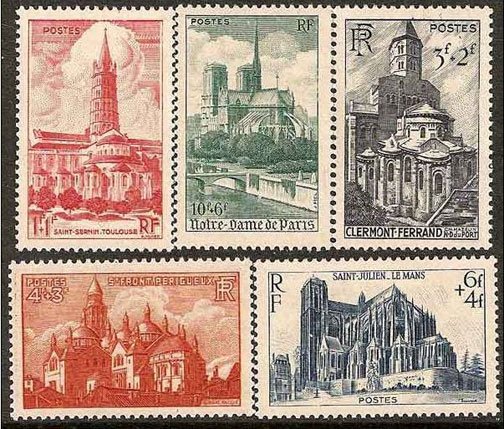 Scott #B213-7 Cathedrals MNH