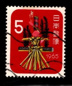 JAPAN  Scott 829 Used  New Year 1965 year of the Snake stamp