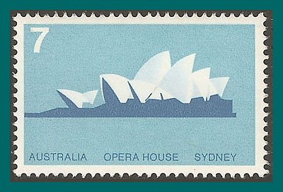 Australia 1973 Architecture, 7c perf 15 x 14, MNH  #584,SG556b