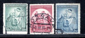 CZECHOSLOVAKIA SC# B144-46 F/U