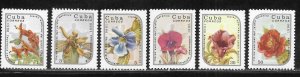 Cuba 2836-2841 Exotic Flowers set MNH