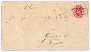 Brunswick 1885,Sc.#n.l. used on cover Mi.#U7