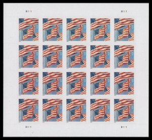 U.S. Flags Sheet of 20  -  Postage Stamps Scott 5654