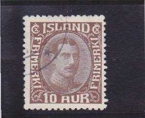 Iceland  Scott#  181  Used