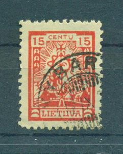 Lithuania sc# 166 used cat value $.25