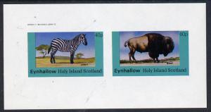 Eynhallow 1982 Animals #06 (Zedbra & Bison) imperf  s...