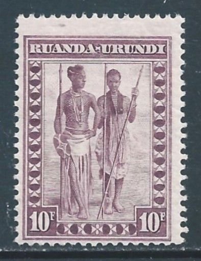 Ruanda-Urundi #53 NH 10fr Watusi Warriors