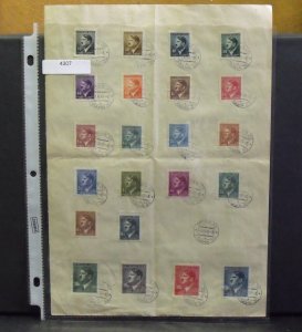 4307   Czechoslovakia   # 62 - 83   Page of Full Set   UNIQUE    CV$ 20.00