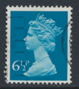 GB  Machin 6½p X872 1 center phosphor band Used SC#  MH60  see scan and details