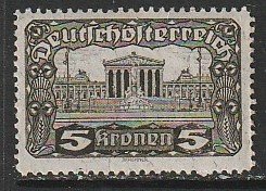 1920 Austria - Sc 223 - MH VF - 1 single - Parliament Building