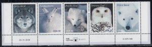 Scott 3292a MNH Strip - Arctic Animals