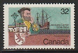 1984 Canada - Sc 1011ii - MNH VF - 1 single - Jacques Cartier & Ship