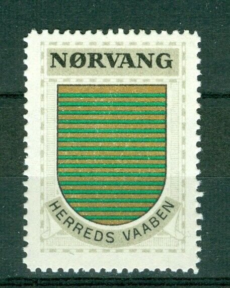 Denmark. Poster Stamp 1940/42. Mnh. District: Norvang. Coats Of Arms. Stripes.