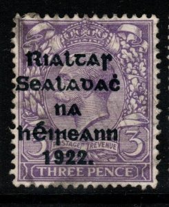 IRELAND SG36a 1922 3d DULL REDDISH VIOLET FINE USED