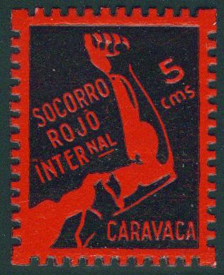 SPAIN Civil War Republic CARAVACA Label GG 290a