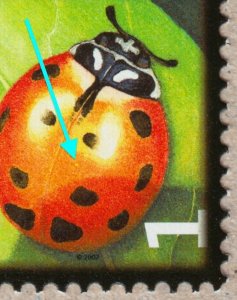 ERROR/FREAK = YELLOW SPOT = pos.16 = Bl 4= LADYBUG Canada 2007 #2234 MNH [ec201]