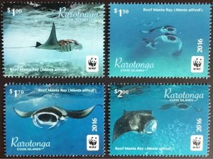 Cook Islands 2016 ☀ Fauna - marine life Manta Fish ☀ Mint fresh (**)