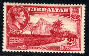 Gibraltar 1938 - 51 KGV1 2d The Rock MM SG 124c Pfs 13 ( L223 )