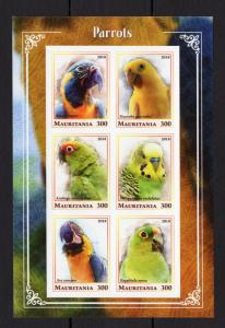 1pcs Nature Birds Parrots Imperf  -Private Local issue/ not MNH