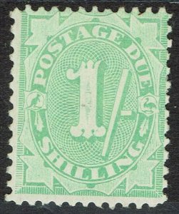 AUSTRALIA 1908 POSTAGE DUE 1/- WITH STROKE 