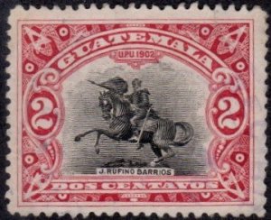 Guatemala 115 - Used - 2c Statue / J. Rufino Barrios / Horse (1902)