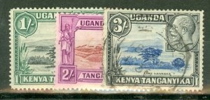 GT: Kenya Uganda Tanganyika 52-5, 57 mint; 56 used CV $84.25; scan shows a few