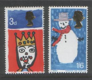 Great Britain 1966 Christmas (2) Scott # 478-79