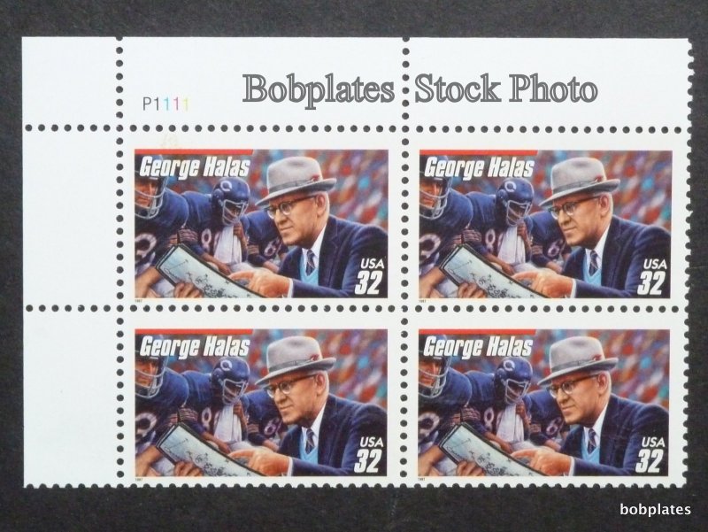 BOBPLATES #3150 George Haas Upper Left Plate Block P1111 F-VF NH CV=$3.25