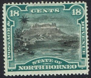 NORTH BORNEO 1894 PICTORIAL 18C PERF 14.5-15